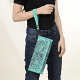LC-ADBG1106 Western Floral Tooled Leather Wallet-Handcrafted Genuine Cowhide by American Darling