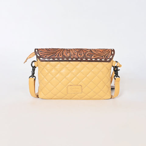 ADBGZ1015 American Darling Western Floral Hand Tooled Quilted Purse