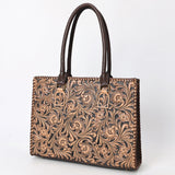 ADBGA583 Hand-Tooled Genuine Leather Western Tote Bag Structured Cowgirl Work & Travel Purse