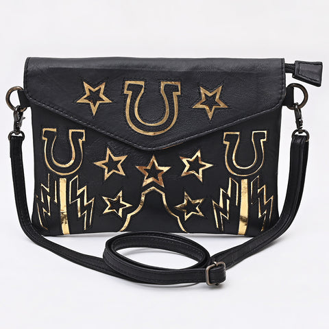 ADBG1769 American Darling Western Leather Envelop Bag - Handcrafted Vegetable-Tanned Crossbody