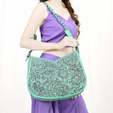 LC-ADBGZ795 Hobo Hand Tooled Genuine Western Leather Women Bag