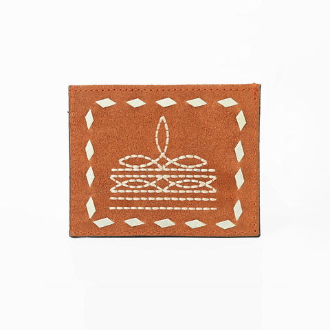 ADCCG110 American Darling Western Embroidered Genuine Leather Card Holder