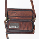LC-ADBGM169AA Organiser Genuine Western Leather Women Bag Freda