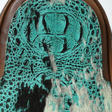 ADBG1538 Gator Embossed Hair-On Leather Sling Bag - Bold Western Crossbody