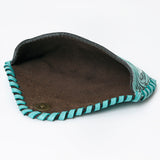 ADBG1203 Hand-Tooled Leather Sunglass Case - Floral Western Design by American Darling