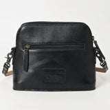 ADBG769A Western Tooled Leather Crossbody with Longhorn Design American Darling