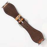 ADWAM127 Genuine Leather Hand Painted Smart I Watch Strap