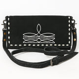ADBG1712A Wallet Genuine Western Suede Leather Women Bag