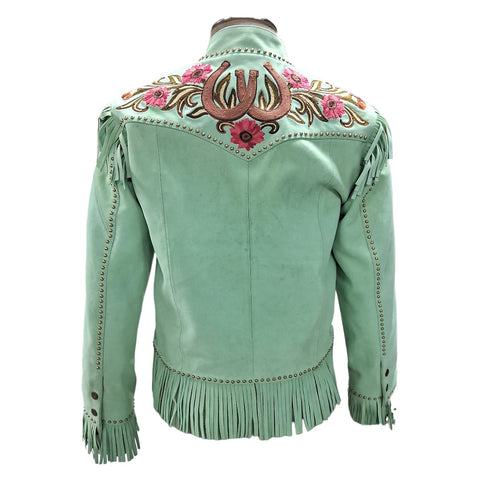 ADJKT113 American Darling Women Embroidered Leather Western Apparel Jacket