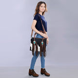 ADBG1091A Tote Hair On Genuine Western Leather Women Bag