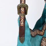 ADBGA419 Genuine Western Leather Crossbody Bag Hand Tooled Cowgirl Purse by American Darling