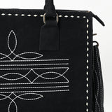 ADBG1553B Tote Genuine Western Suede Leather women bag