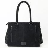 ADBG1553B Tote Genuine Western Suede Leather women bag