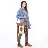 ADBG510 Crossbody Genuine Western Leather Women Bag Paisley
