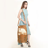 LC-ADBGS192 Messenger Genuine Western Leather Women Bag Clara