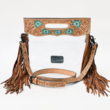 LC-ADBG1163 Clear Bag Genuine Western Leather Women Bag