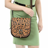 ADBGA530 American Darling Western Crossbody Bag Hand Tooled Genuine Leather Purse