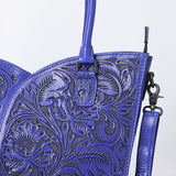 ADBG1473 Hand-Tooled Leather Tote Bag - Western Floral Dual Carry by American Darling