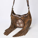 ADBGA419 Genuine Western Leather Crossbody Bag Hand Tooled Cowgirl Purse by American Darling