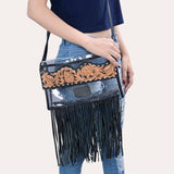 ADBG1256 Clear Bag Genuine Western Leather Women Bag