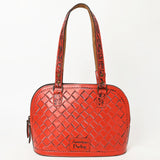 ADBG1139 Hand-Tooled Leather Western Tote Bag - Genuine Floral Cowgirl Shoulder Purse