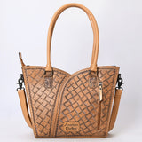 ADBG1473 Hand-Tooled Leather Tote Bag - Western Floral Dual Carry by American Darling