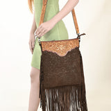 LC-ADBGS192 Messenger Genuine Western Leather Women Bag Freda