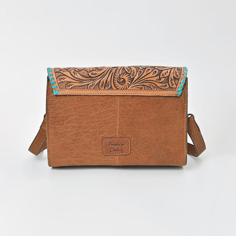 ADBGZ941 Clutch Hand Tooled Hair on Genuine Leather Women Bag