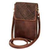 LC-NMBGM134 Cell phone Holder Genuine Western Leather Women Bag