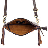 LC-ADBG404BRWFRNG Crossbody Genuine Western Leather Women Bag