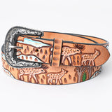 LC-ADBLF163 Genuine American Leather Belt Men and Women