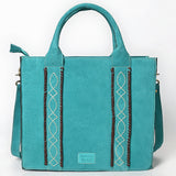 ADBGA607 Western Tote Bag-Genuine Leather with Hand-Stitched Detailing