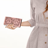 LC-ADBGZ729B Clutch Genuine Western Leather Women Bag