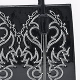 ADBGA800 Tote Embroidery Genuine Leather women bag western Bag