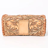 ADBG1203 Hand-Tooled Leather Sunglass Case - Floral Western Design by American Darling