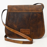 LC-ADBGZ409A Crossbody Hand Tooled Genuine Western Leather Women Bag