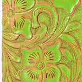 ADBG1537 Tooled Leather Wallet - Hand-Carved Western Floral Long Clutch