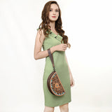 LC-ADBG1433 Taco Hand Tooled Genuine Western Leather Women Bag