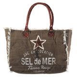 LC-KB333 Tote Upcycled Canvas Ladies Bag