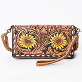 LC-ADBGM169 Organiser Genuine Western Leather Women Bag Freda