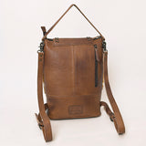 LC-ADBG1212 Hair-On Leather Cowhide Backpack - Western Convertible Shoulder Bag