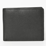 ADBGM395B Black Full-Grain Leather Bifold Wallet - American Darling