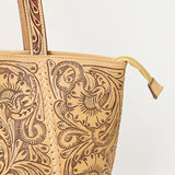 LC-ADBGZ792 Tote Hand Tooled Genuine Western Leather Women Bag