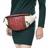 LC-ADBG1441 Fanny Pack Genuine Western Leather Women Bag