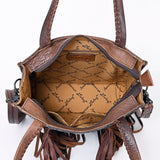 LC-ADBG1086B  Tote Hand Tooled Genuine Western Leather Women Bag