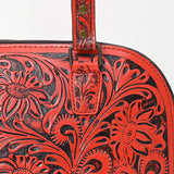 ADBG1139 Hand-Tooled Leather Western Tote Bag - Genuine Floral Cowgirl Shoulder Purse