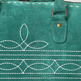 ADBG1585 Duffel Genuine western Suede Leather women bag