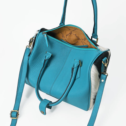 Official PRCA & NFR Licensed Collection-Hair-on-Hide & Genuine Leather Speedy Bag