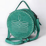 ADBG1549 Canteen Genuine Western Suede Leather women bag