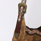 ADBGA419 Genuine Western Leather Crossbody Bag Hand Tooled Cowgirl Purse by American Darling